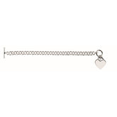 Silver Medium Heart Toggle